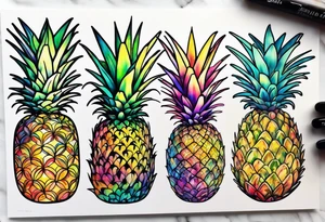 Glass animals, galaxy, Amsterdam, pineapple tattoo idea