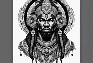 ogum, the african god of war tattoo idea