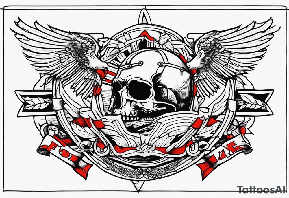 Old school prisoner of freedom tattoo idea
