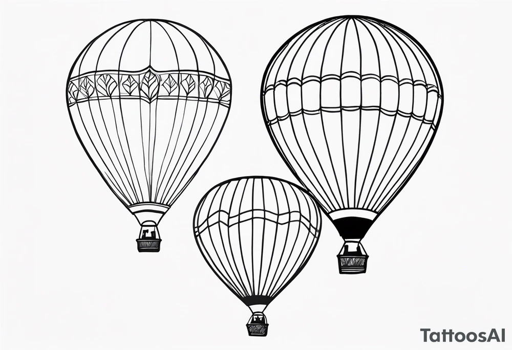 Hot air balloon tattoo idea