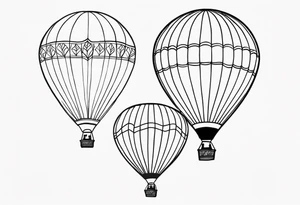 Hot air balloon tattoo idea