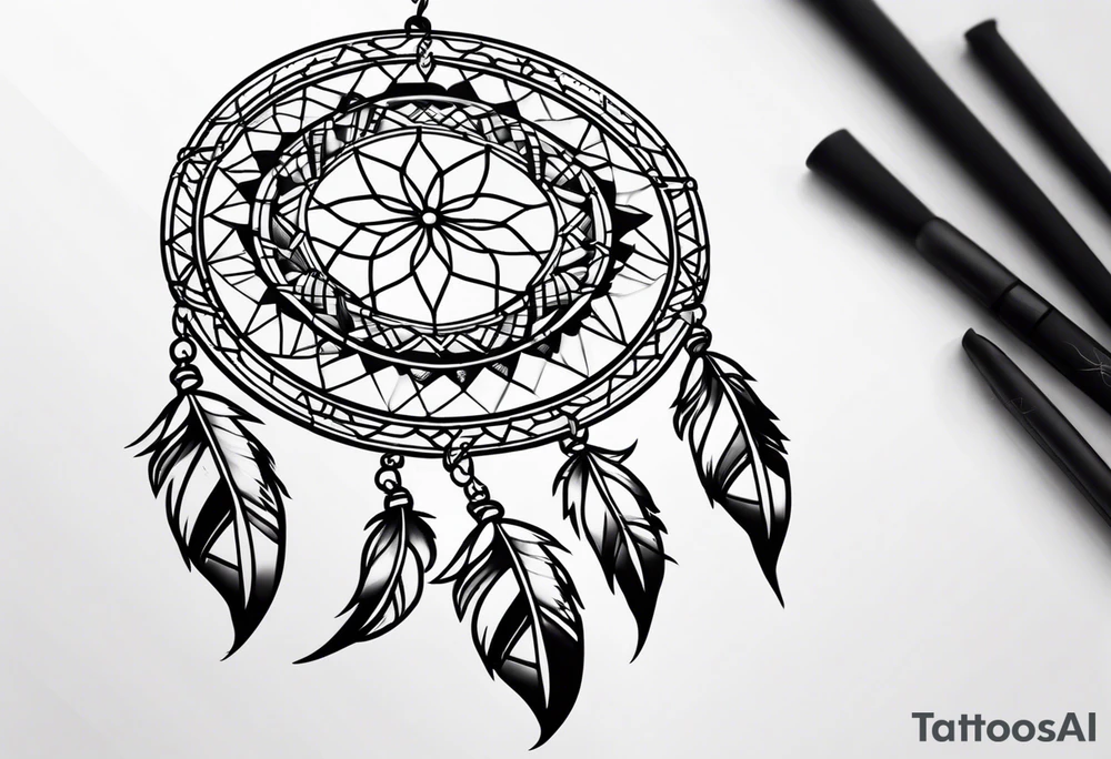 Dreamcatcher tattoo. tattoo idea