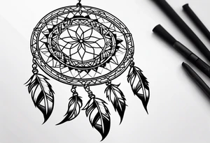Dreamcatcher tattoo. tattoo idea