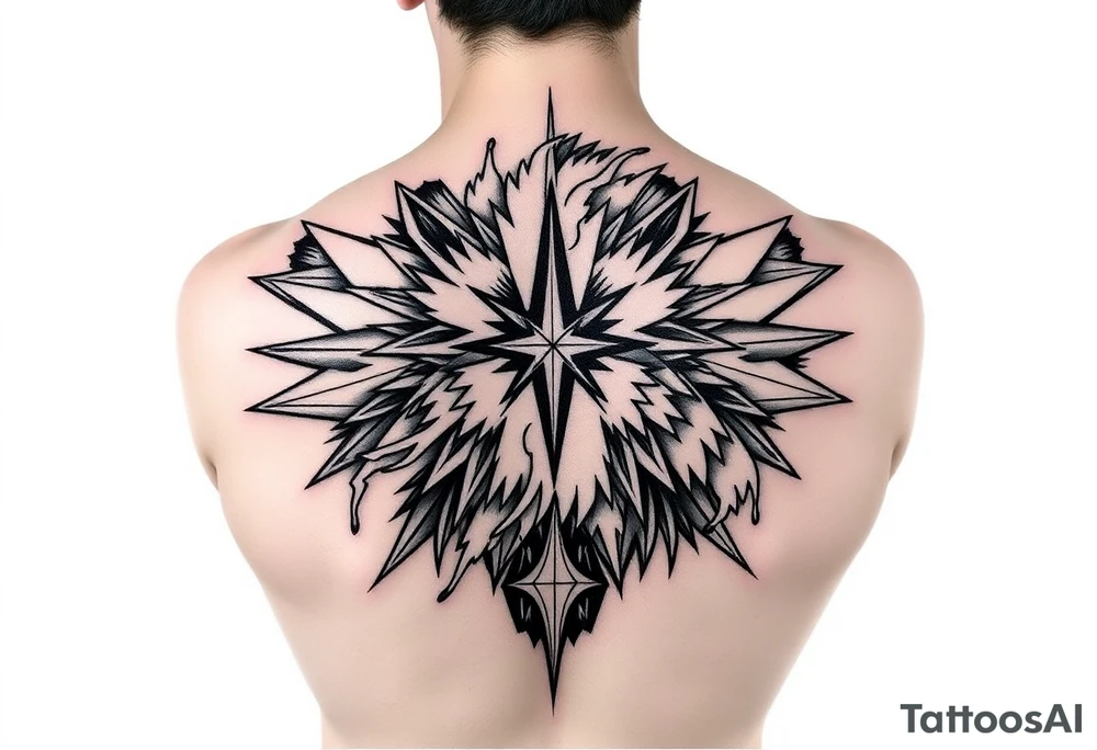 •	دمج تأثير غبار النجوم (stardust) حوالين الجسم أو الأجنحة، كأن التنين بيتفكك ويتكون من النجوم tattoo idea