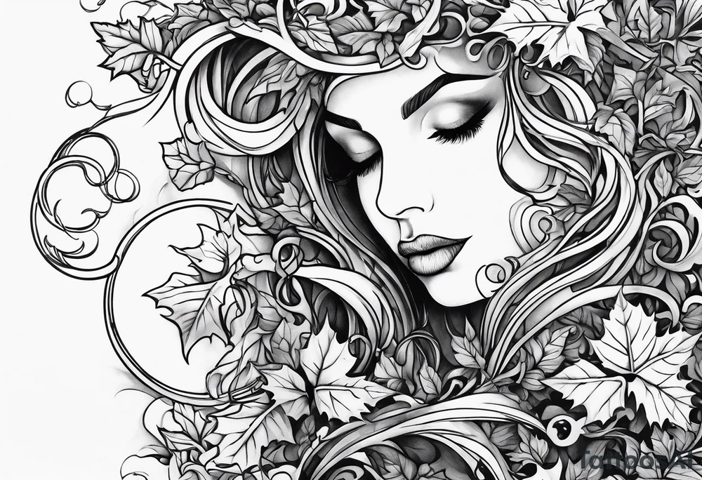 ivy vine tattoo idea
