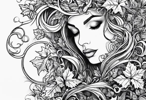 ivy vine tattoo idea