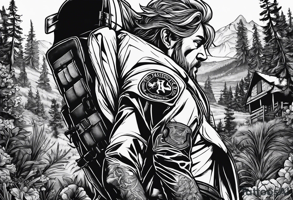 Rucking, brotherhood, shadows, fitness, GrowRuck tattoo idea