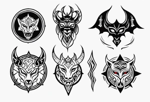 demon seal like supernaturals with tribals for forearm tattoo idea