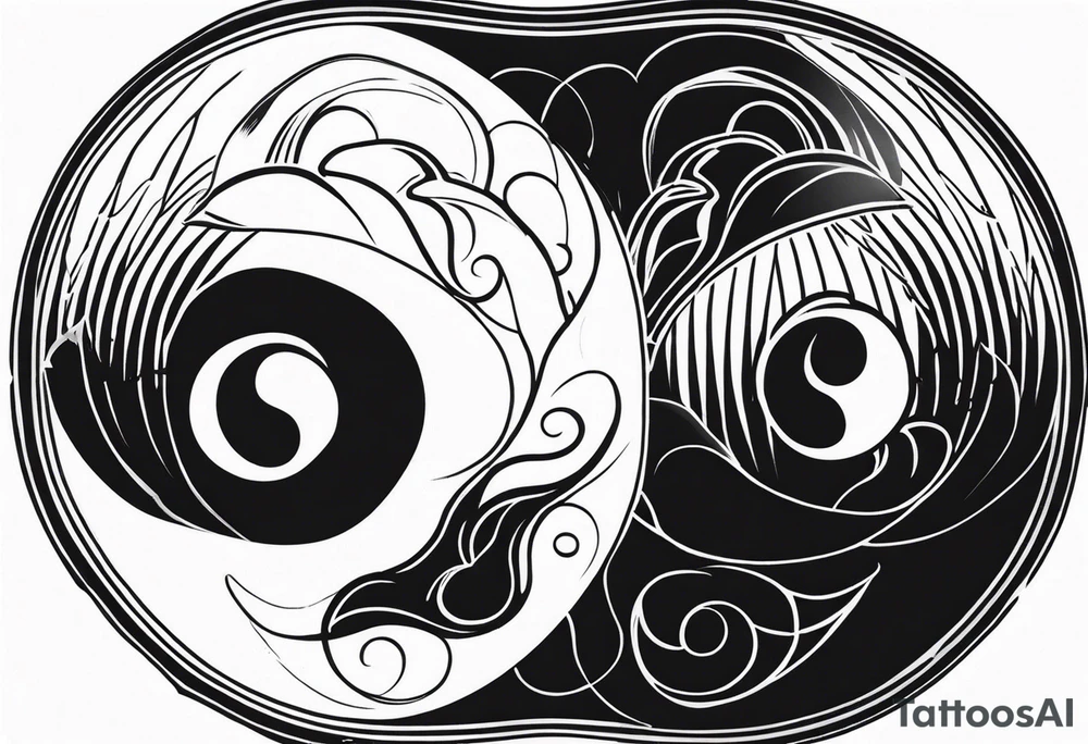 yin yang irezumi tattoo idea
