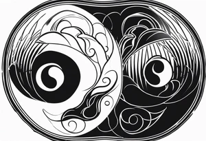 yin yang irezumi tattoo idea
