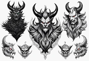 Shoulder devil tattoo idea