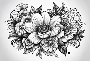 wrench flowers tattoo idea