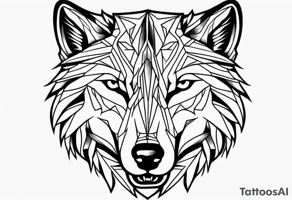 Tattoo of a wolfs head tattoo idea