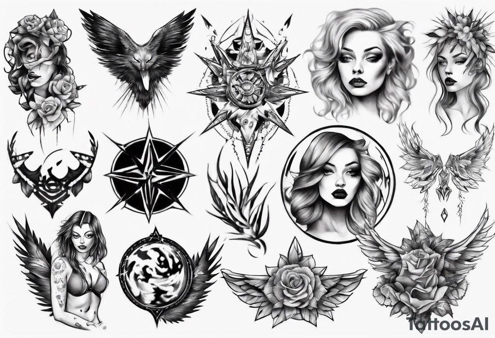 Female tattoo idea