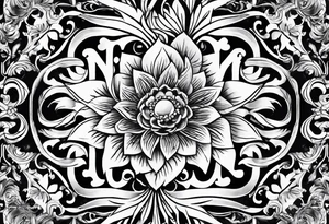 the name semilly in with fancy lette tattoo idea