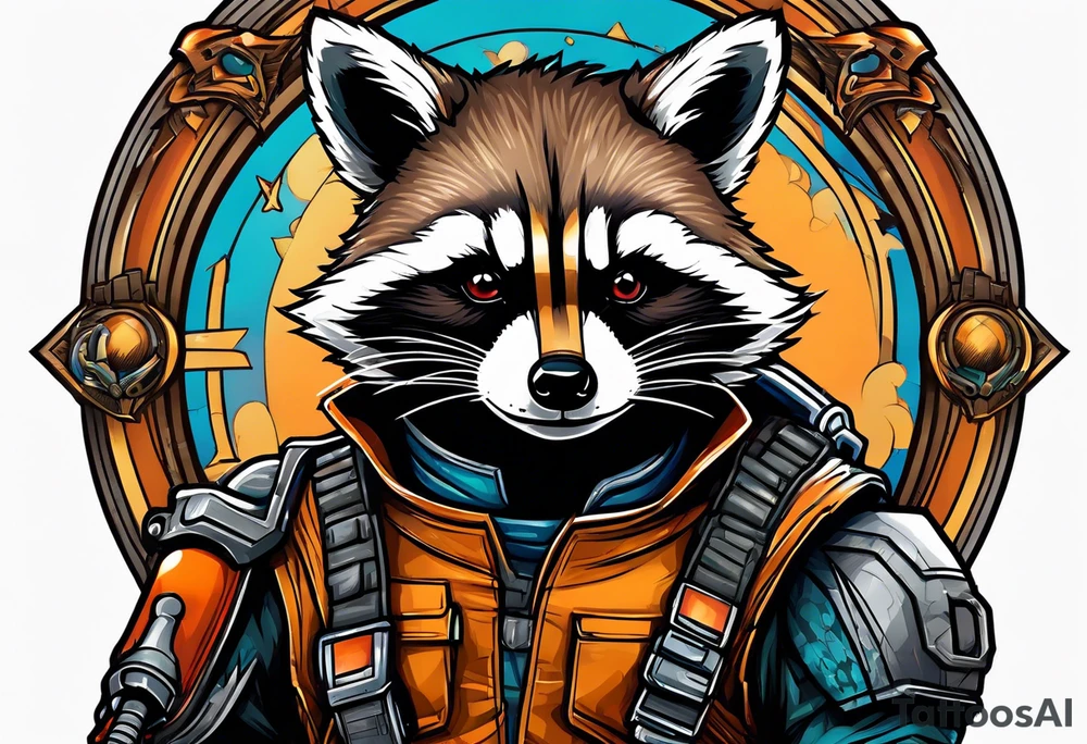 Rocket raccoon tattoo idea