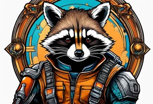 Rocket raccoon tattoo idea