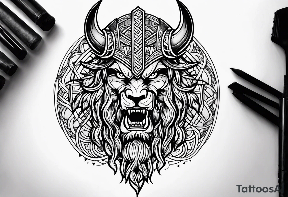 Viking ornament tattoo idea