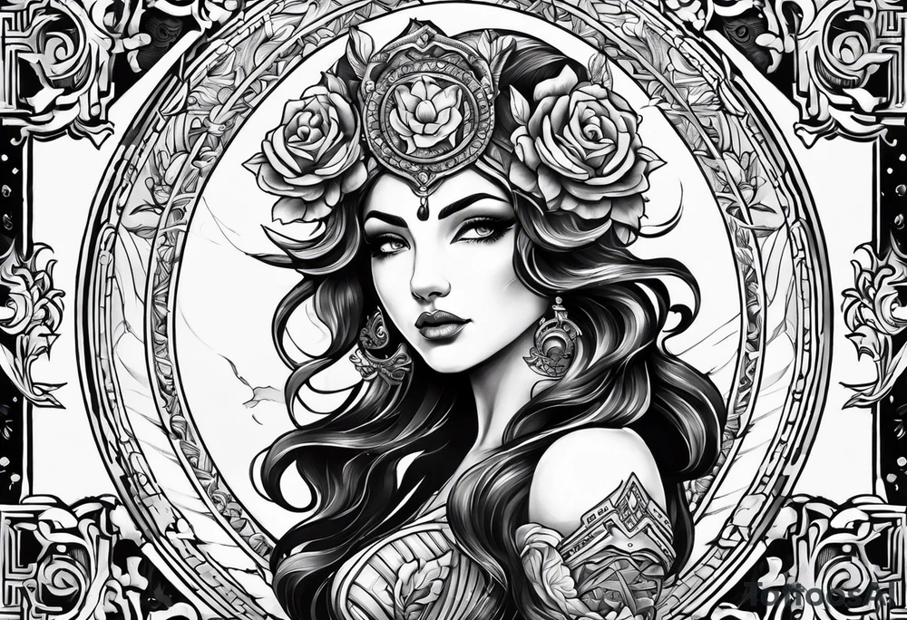 Aries goddess tattoo idea