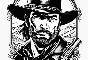 Red Dead redemption horse shoe tattoo idea