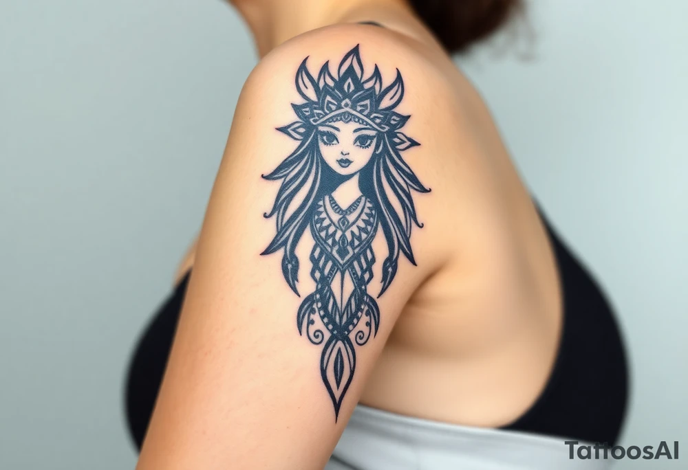 Asian Indian, Gemini, bratz doll tattoo idea