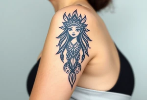 Asian Indian, Gemini, bratz doll tattoo idea