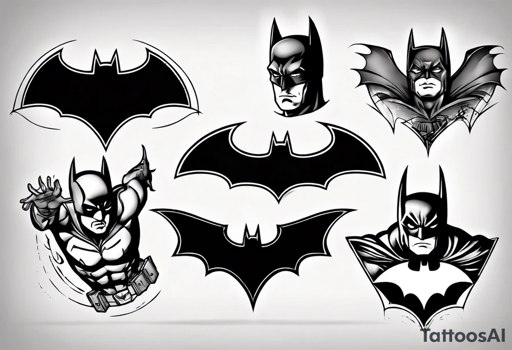 Batman logo tattoo idea