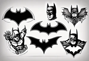 Batman logo tattoo idea