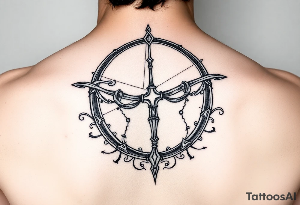 Sexy Sagittarius December 6th name genesis tattoo idea