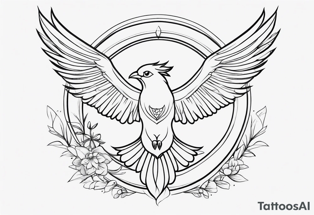 "Resurget Cineribus"
phoenix, delicate, feminine tattoo idea