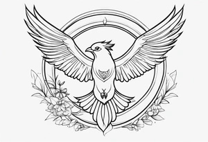 "Resurget Cineribus"
phoenix, delicate, feminine tattoo idea