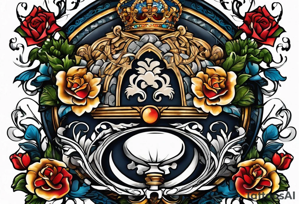 A sleeve inspired by Madrid, Porto, Washington DC, Porto Alegre, Crete, and Wisconsin tattoo idea