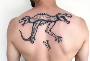 A giant walking with a snake tattoo idea