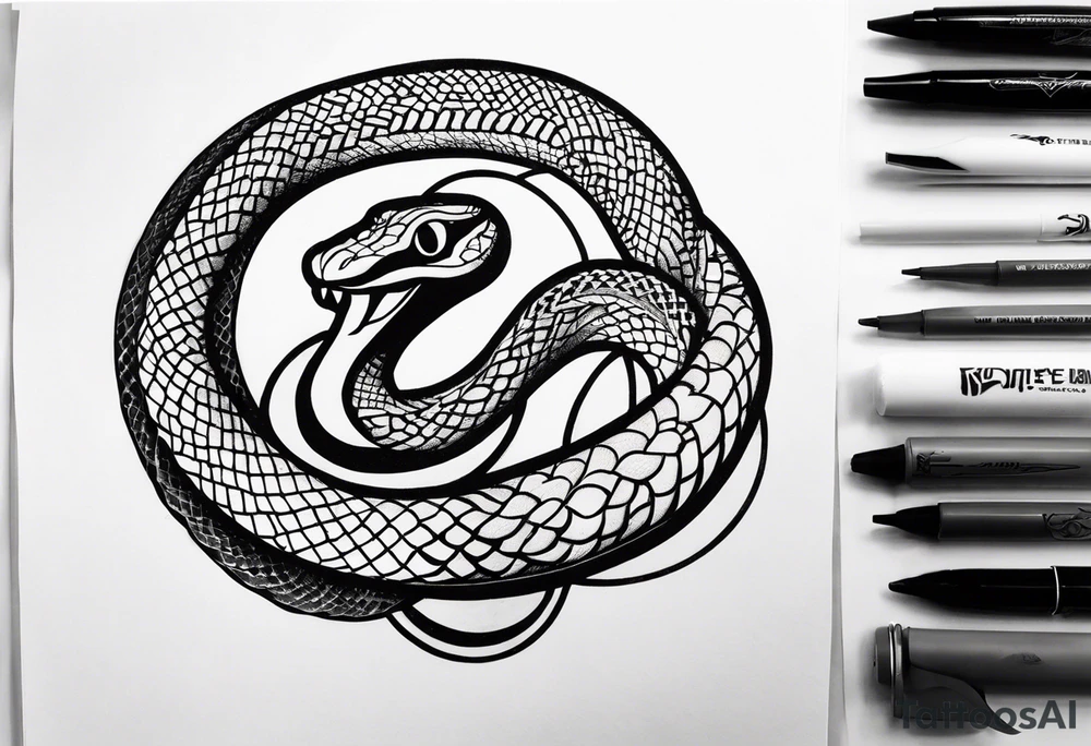 snake of inter club of footbool in my leg tattoo idea