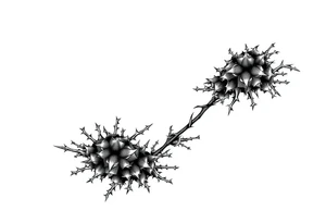 bushes with thorns tattoo idea