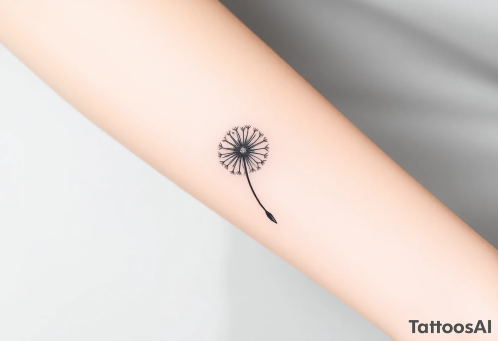 dandelion tattoo idea