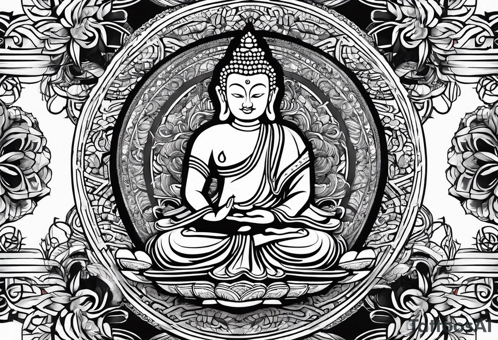 buddhism. hands tattoo idea