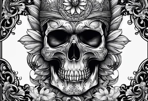 three skulls tattoo idea