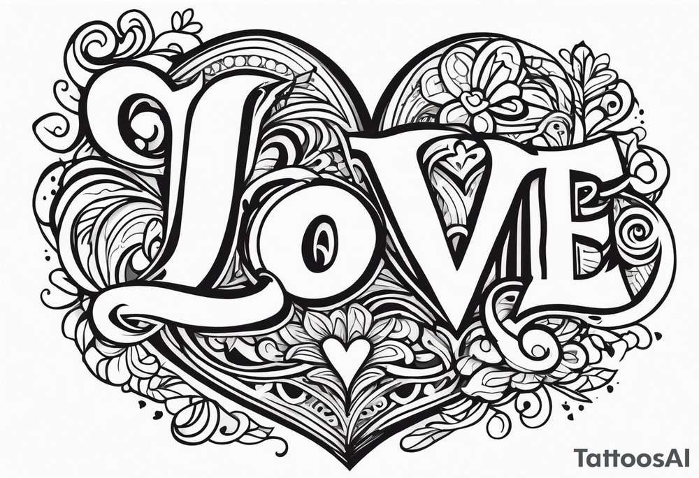 LOVE tattoo idea