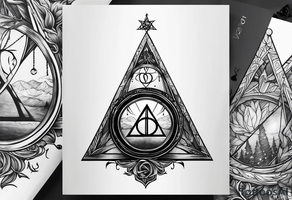 the deathly hallows tattoo idea