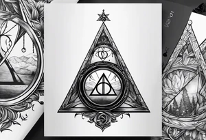 the deathly hallows tattoo idea