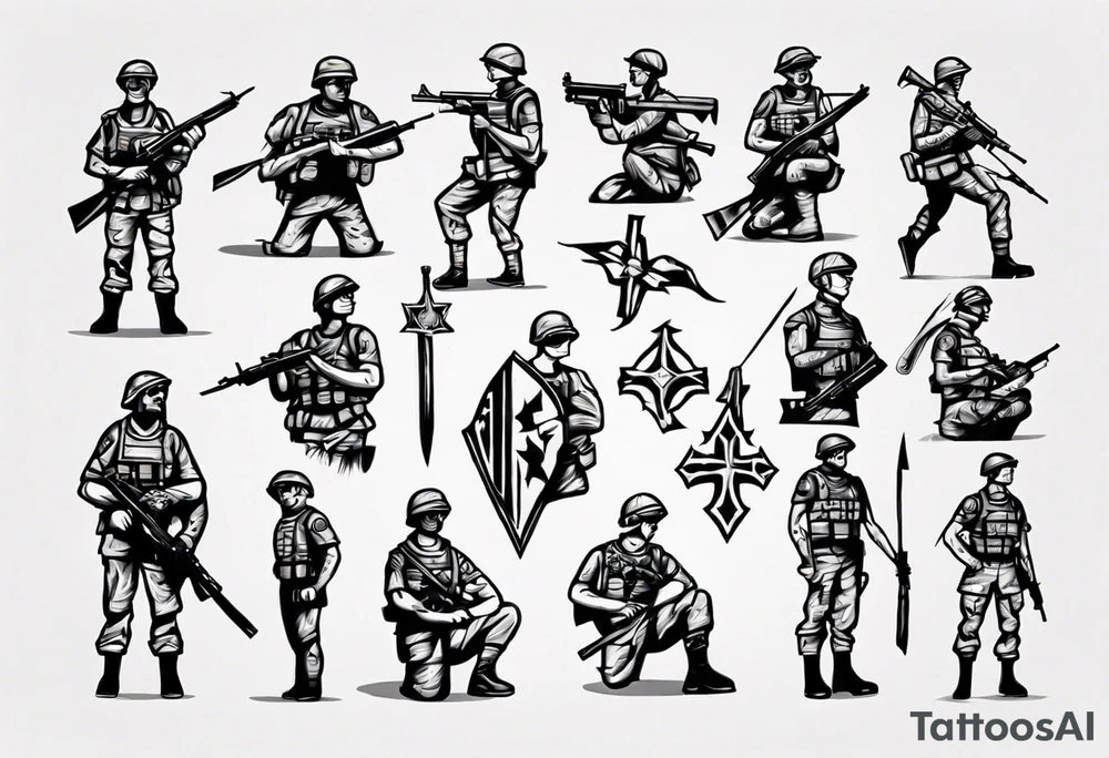 soldier tattoo idea