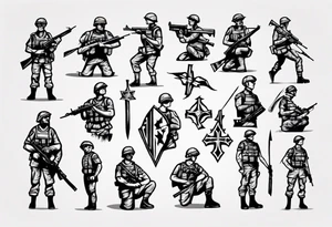 soldier tattoo idea