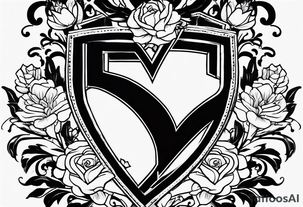 initials of best friends JD DD JN AM NR MS LG tattoo idea