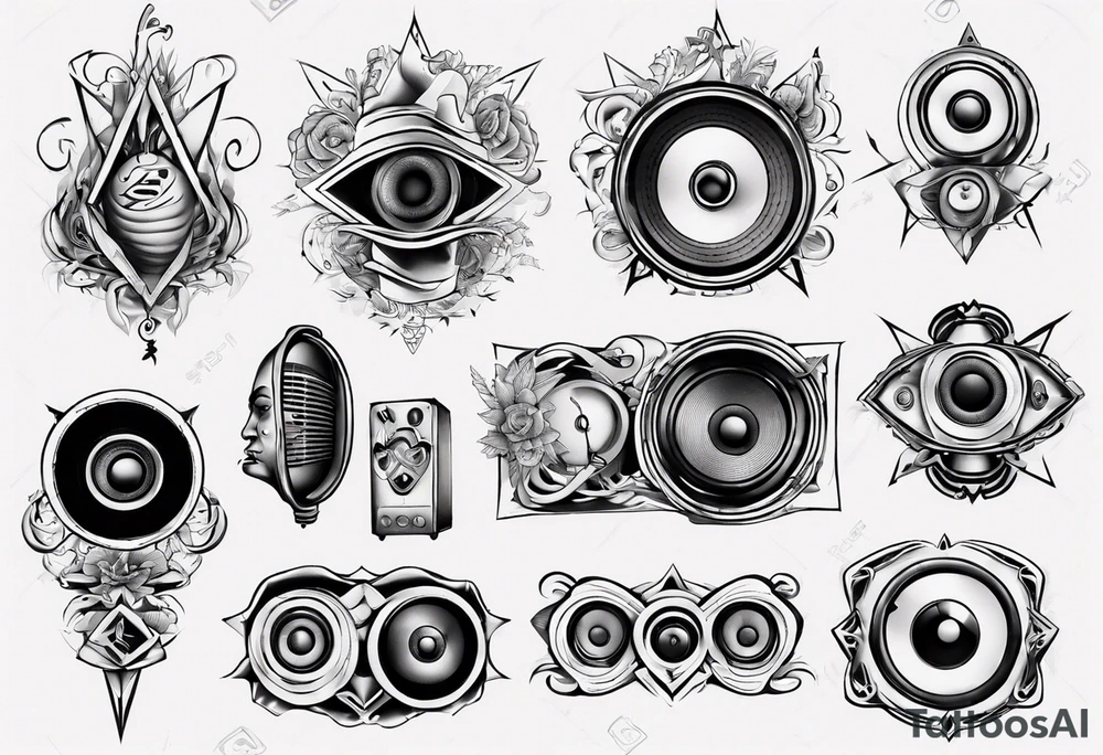 speaker tattoo idea