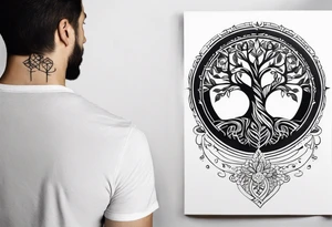 tree of life, tall tattoo idea