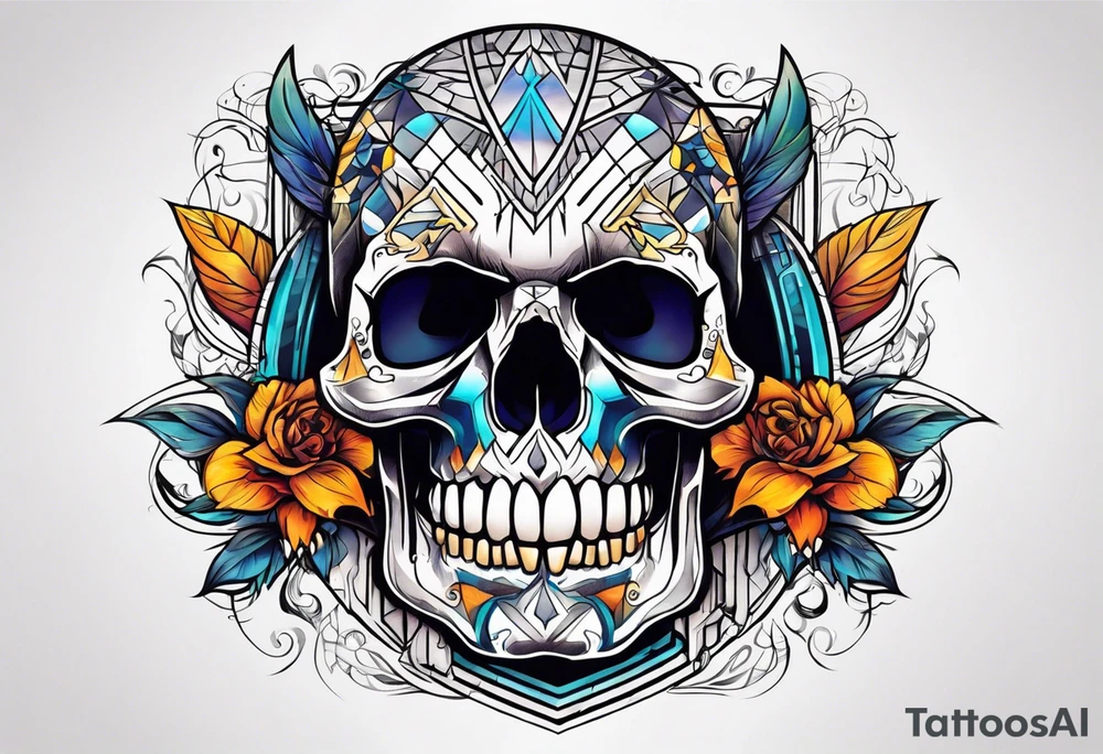 Skull tattoo idea