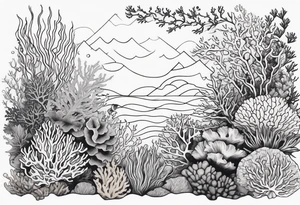 coral reef tattoo idea