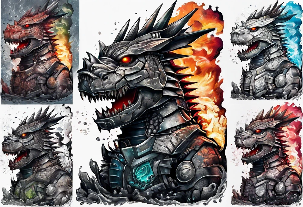 Mechagodzilla tattoo idea