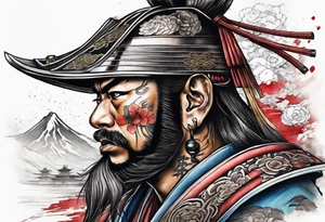 Japanese samurai tattoo idea